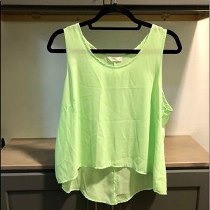 Lush Nordstrom Lime Green Tank